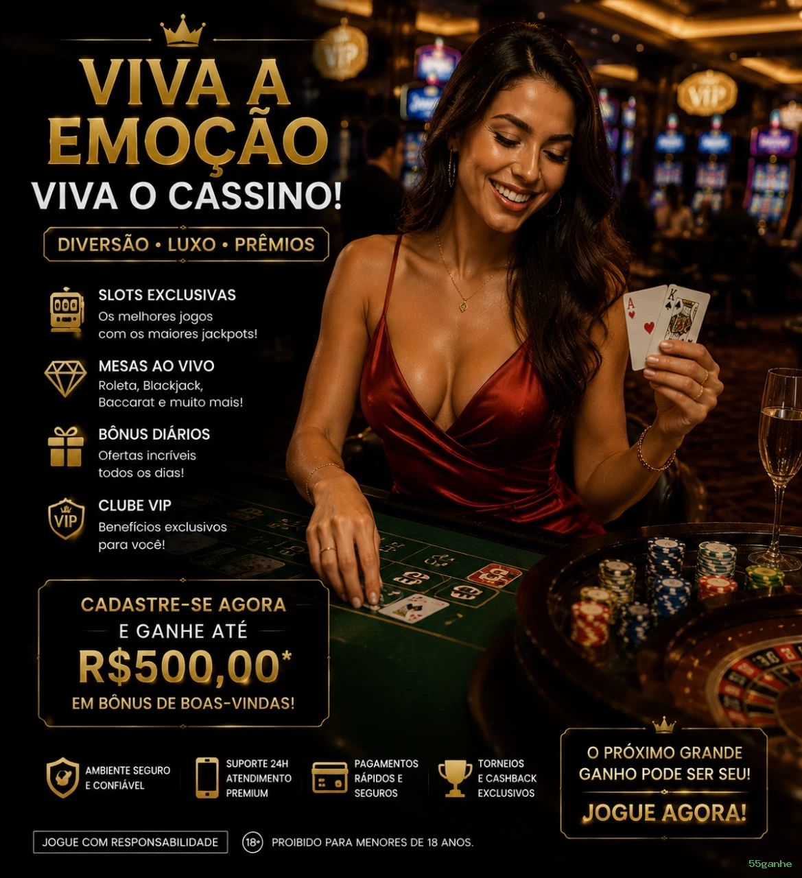 Página oficial da 55ganhe no Facebook